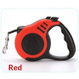 Pet Automatic Telescopic Traction Rope (Option: red-5m)