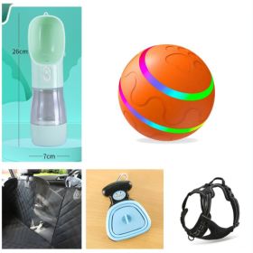 Pet New Cat Wicked Ball Toy Intelligent Ball USB Cat Toys Self Rotating Ball Automatic Rotation Ball (Option: Orange-Set1)