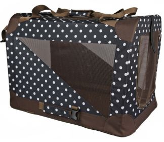 Folding Zippered 360 Vista View House Pet Crate (size: small)